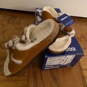 Birkenstock fur sandals - never worn!